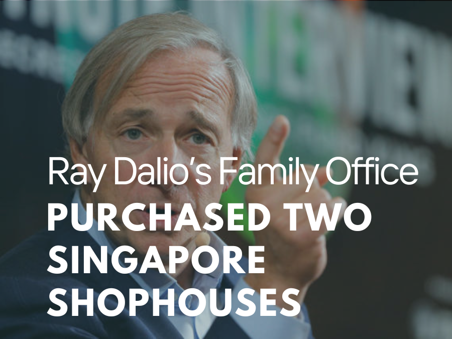 Ray Dalio Invests in Two Shophouses in Singapore