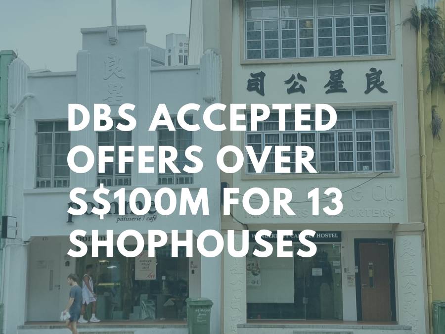 DBS accepted offers of over 100m for 13 shophouses linked to largest money laundering case